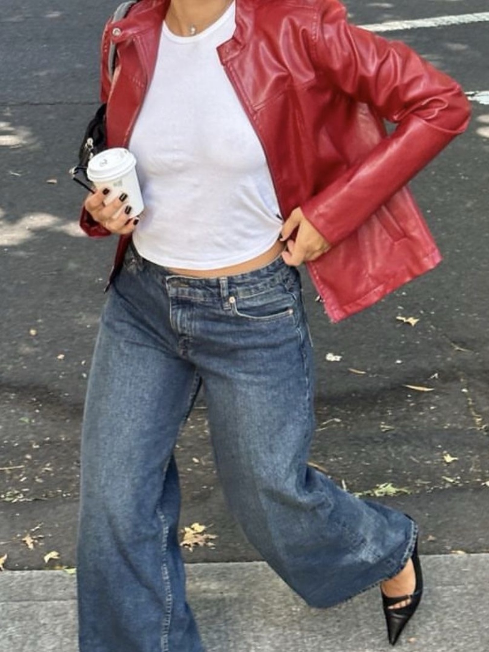 Minimalist Sleek Remy Leather Red Genuine Real 100% Leather Jacket